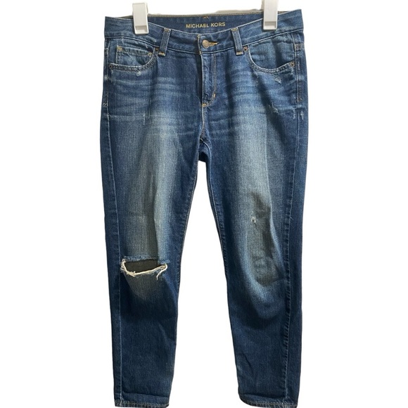 Michael Kors‎ Distressed Boyfriend Jeans size 4 - Picture 1 of 10